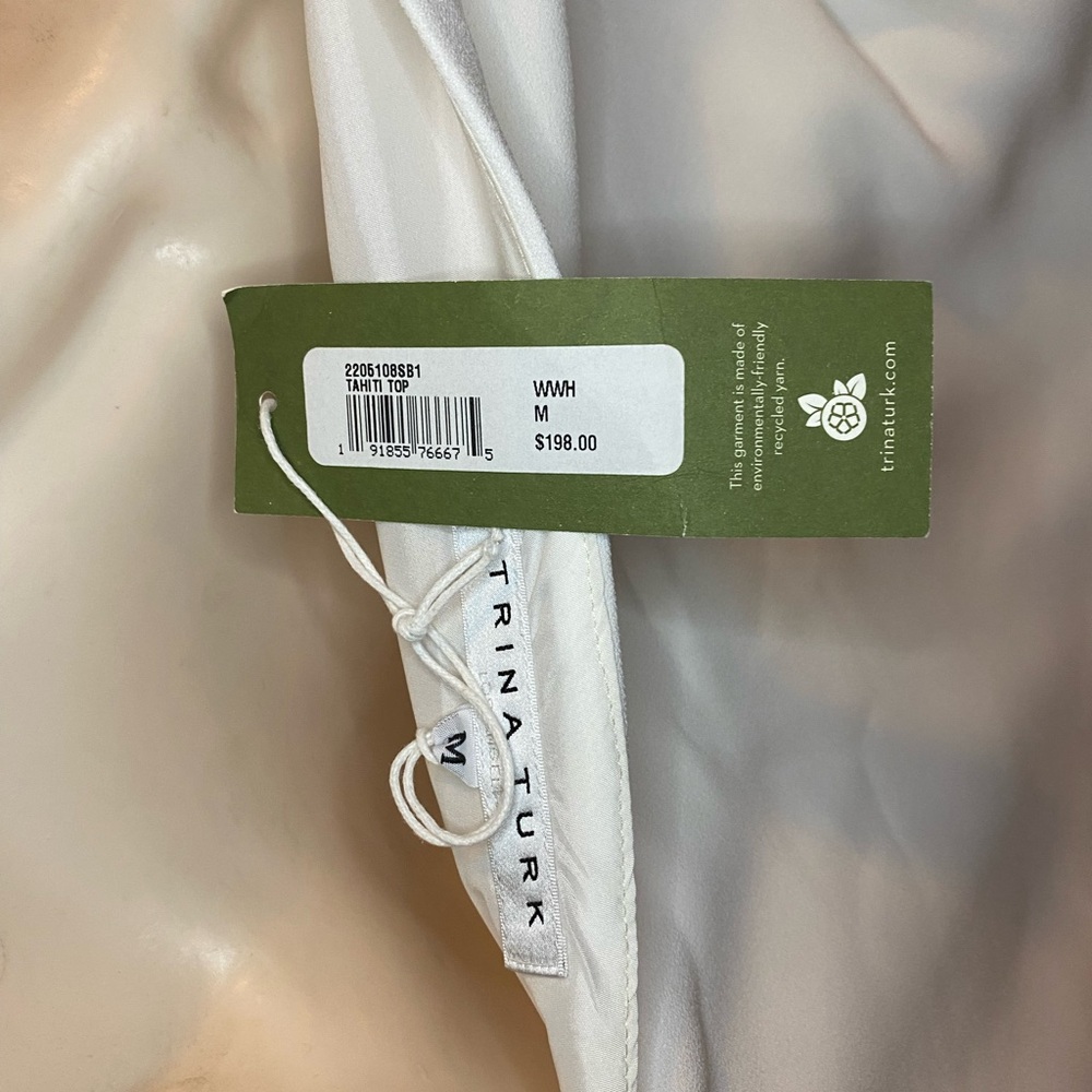 Trina Turk Tahiti Top white medium NWT - Picture 8 of 12